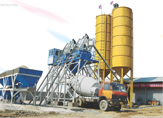 2HZS25 Twin Mixer Concrete Plant