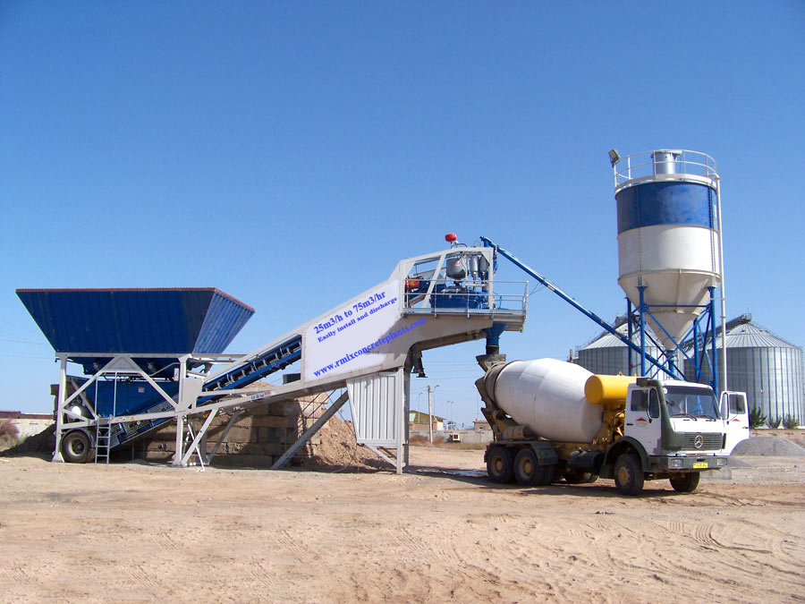 YHZS25 Mobile Concrete Plant